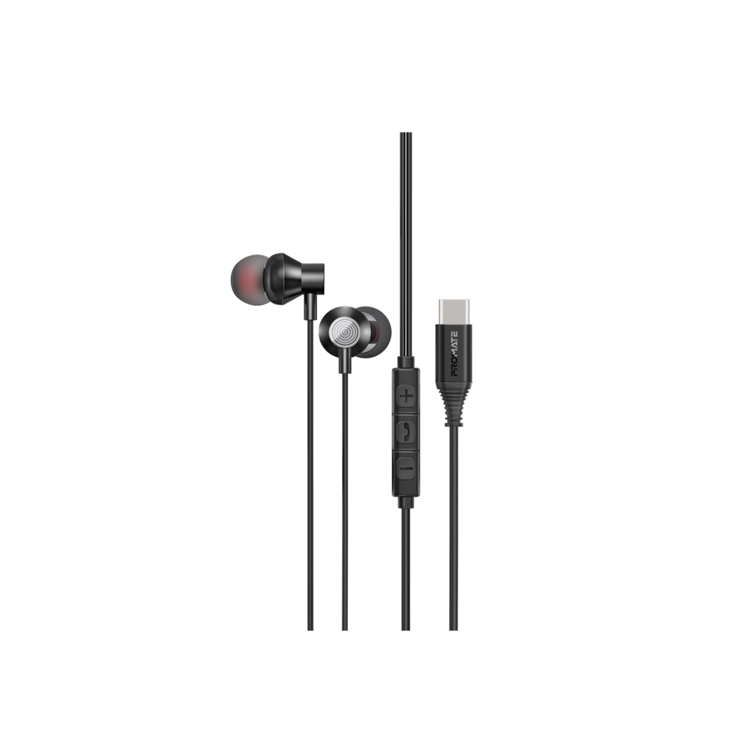 Promate In Ear USB C Stereo Earphone with Microphone in Qatar Promate In Ear USB C Stereo Earphone with Microphone in Qatar